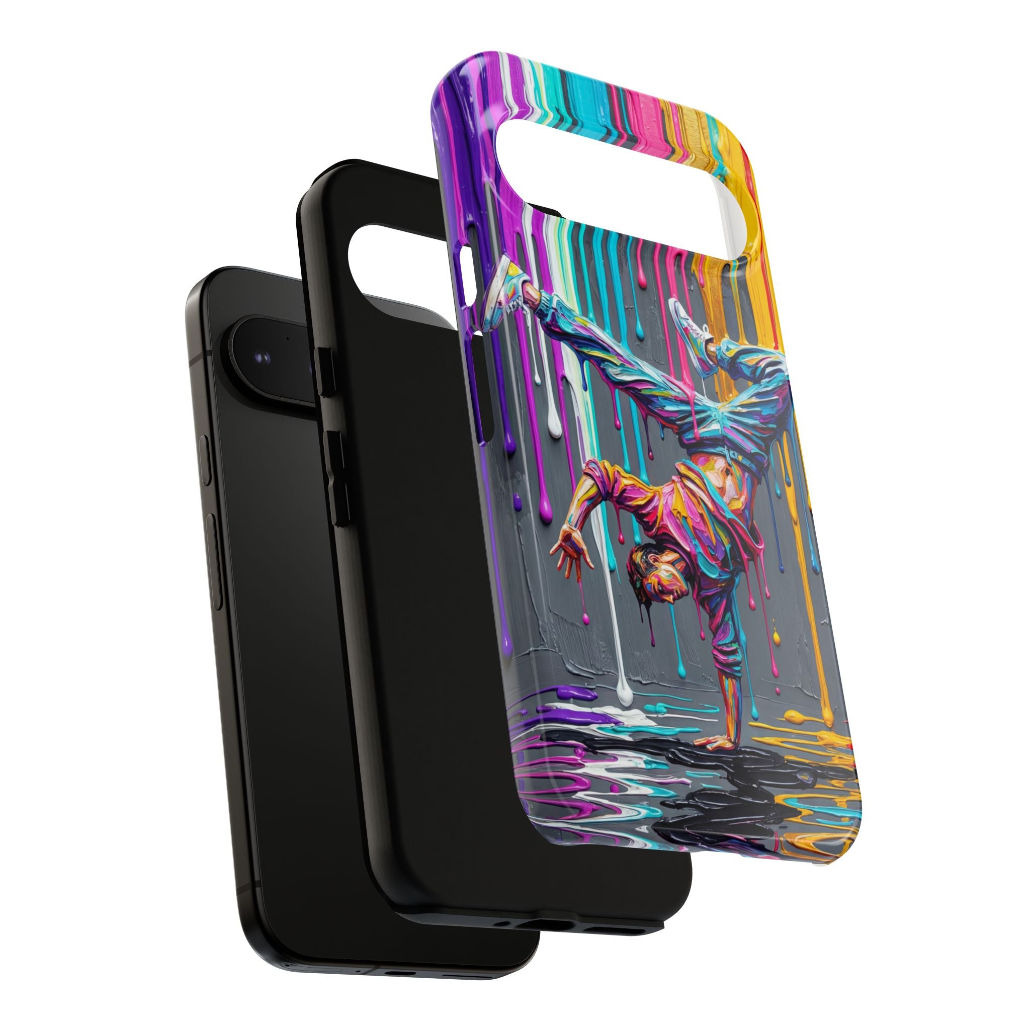 Colorful Breakdancer Graffiti Tough Google Pixel Phone Case