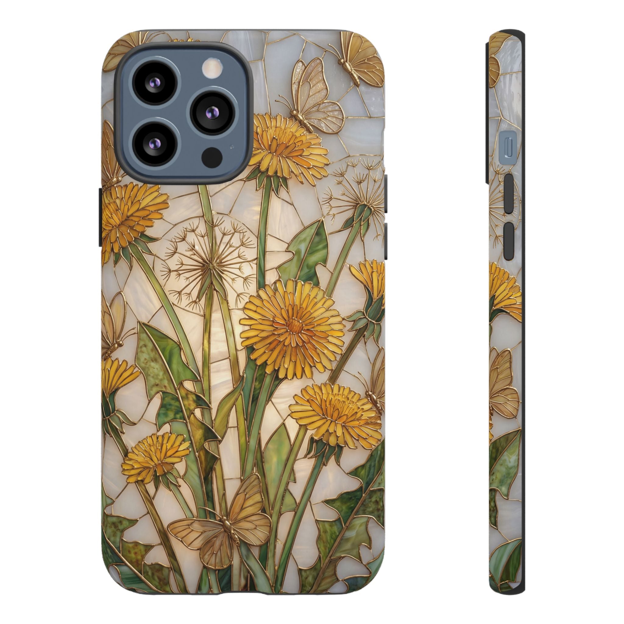 Dandelion Bouquet Tough iPhone Case — Floral Botanical Protective Cover