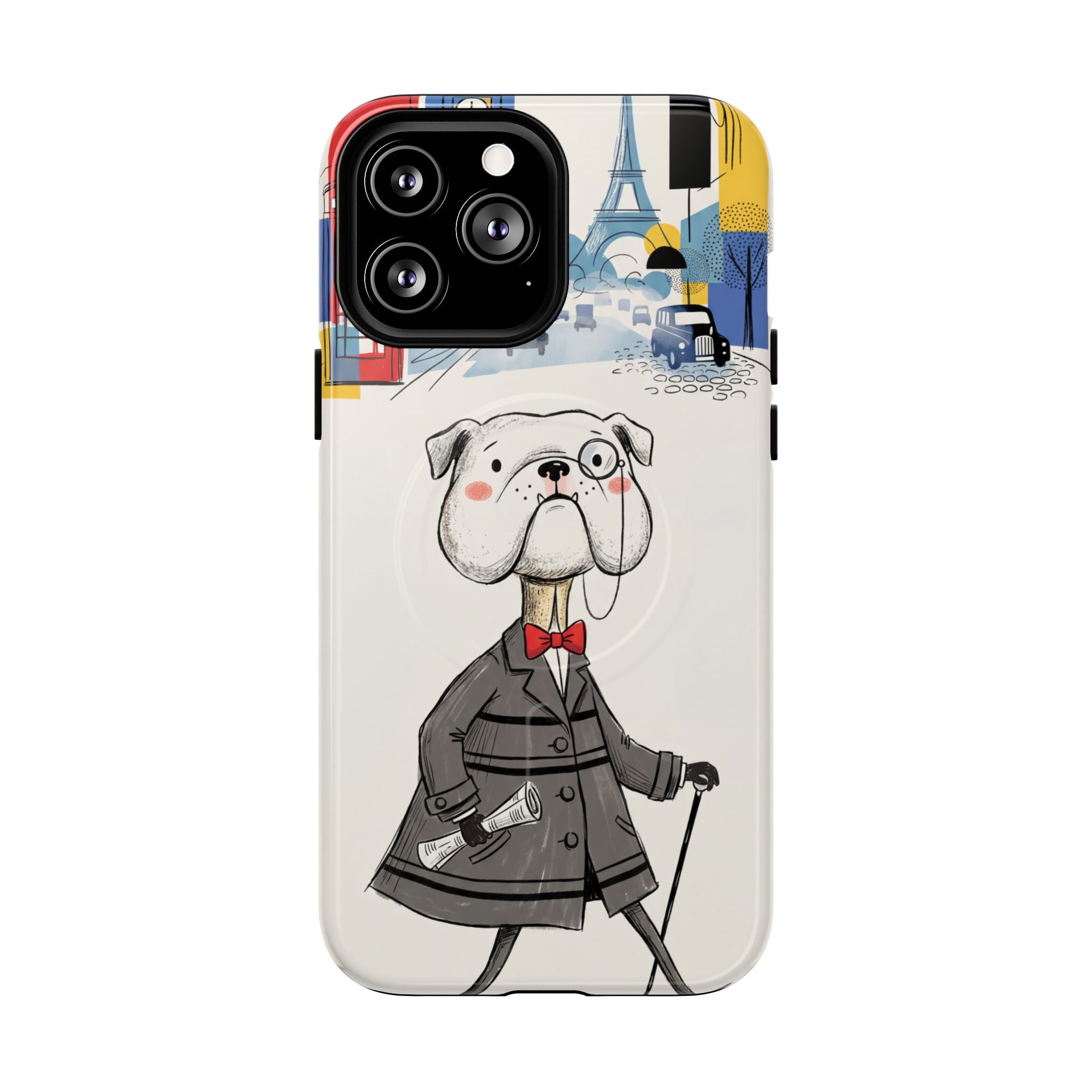 Vintage Dapper Gentleman Bulldog MagSafe iPhone Case