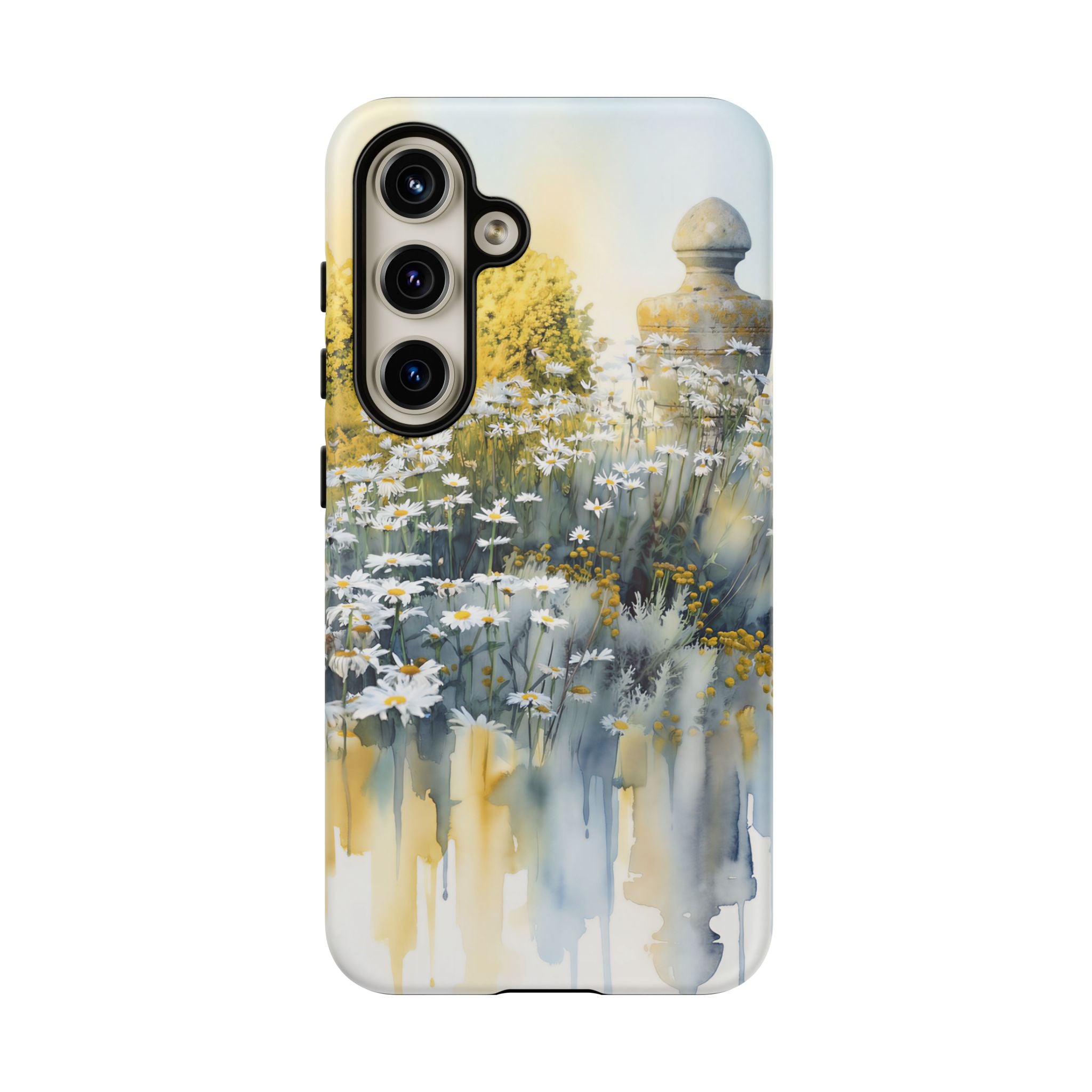 Watercolor Floral Daisy Garden Samsung Galaxy Phone Case