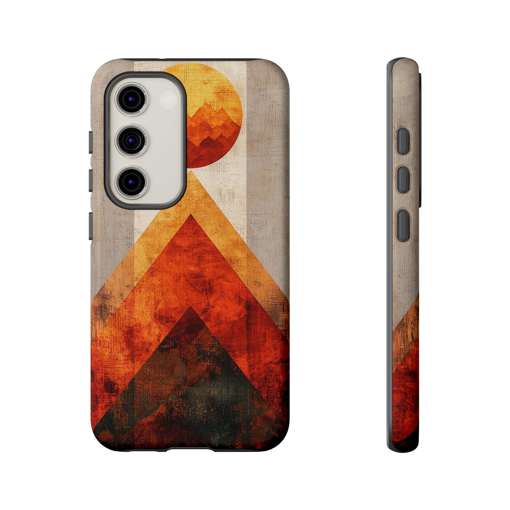 Retro Geometric Sunset Samsung Galaxy Case