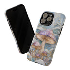 Iridescent Mushroom Illustration iPhone Case | Protective Hard Case