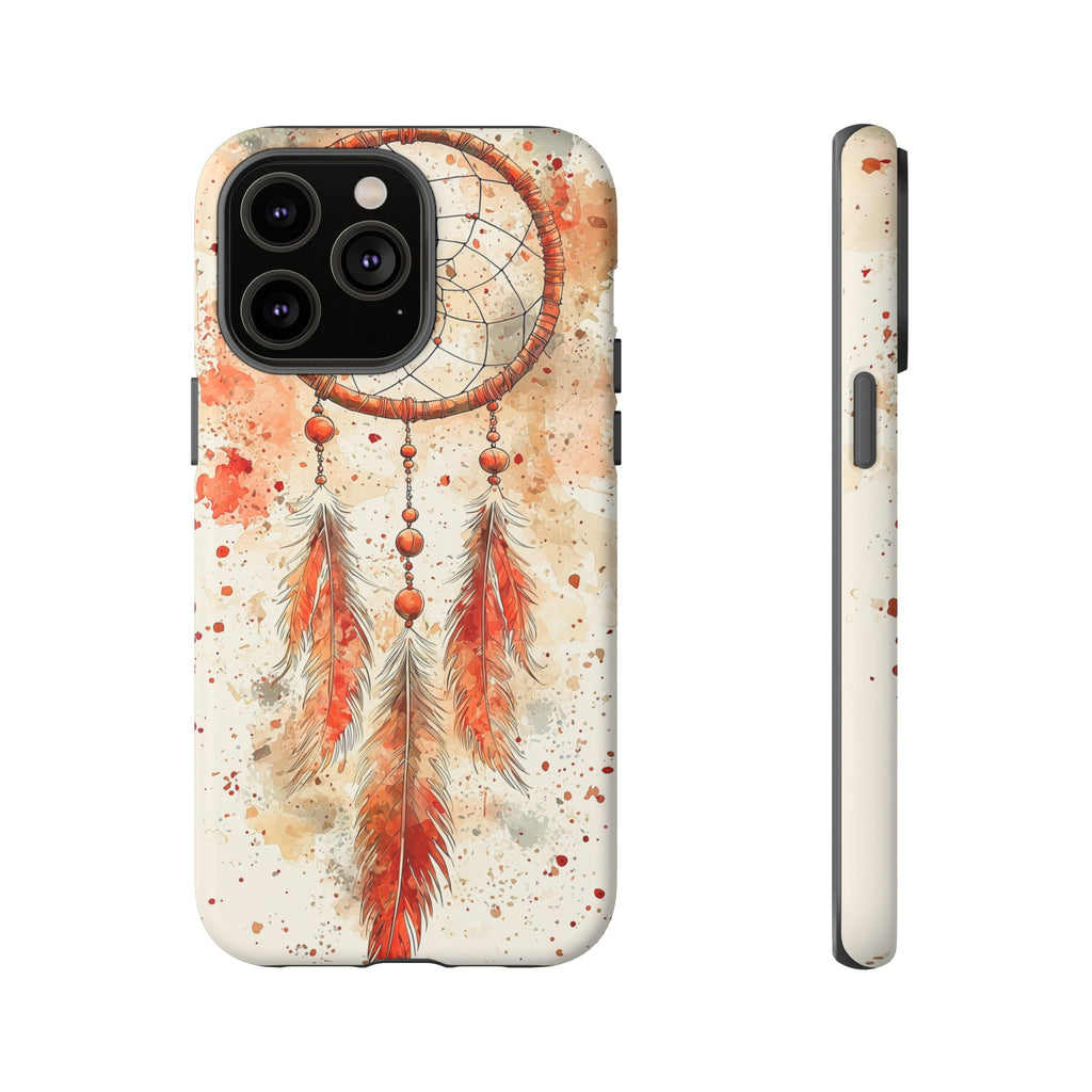 Dreamcatcher Tough iPhone Case | Watercolour Feather