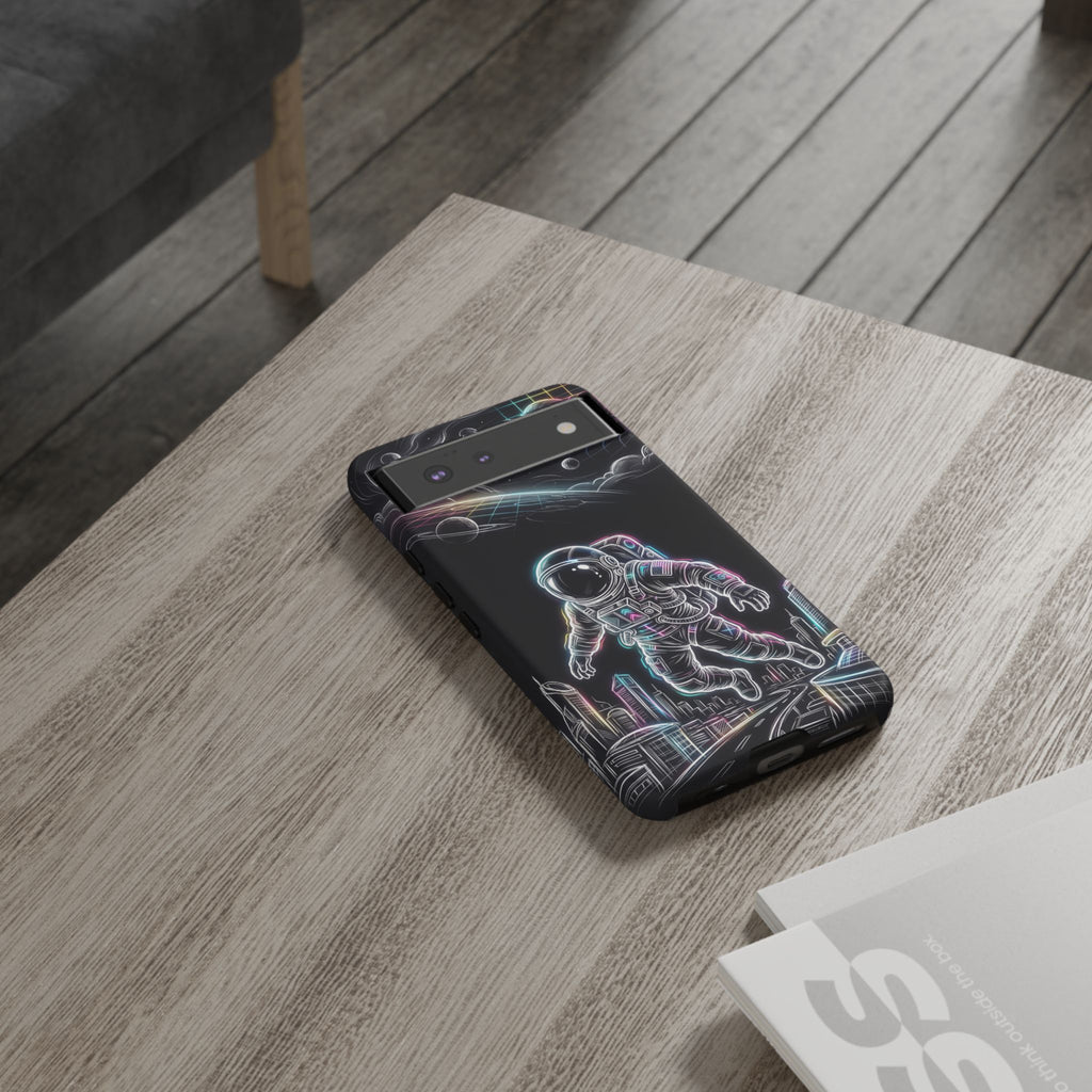 Space Explorer Astronaut Neon Google Pixel Phone Case