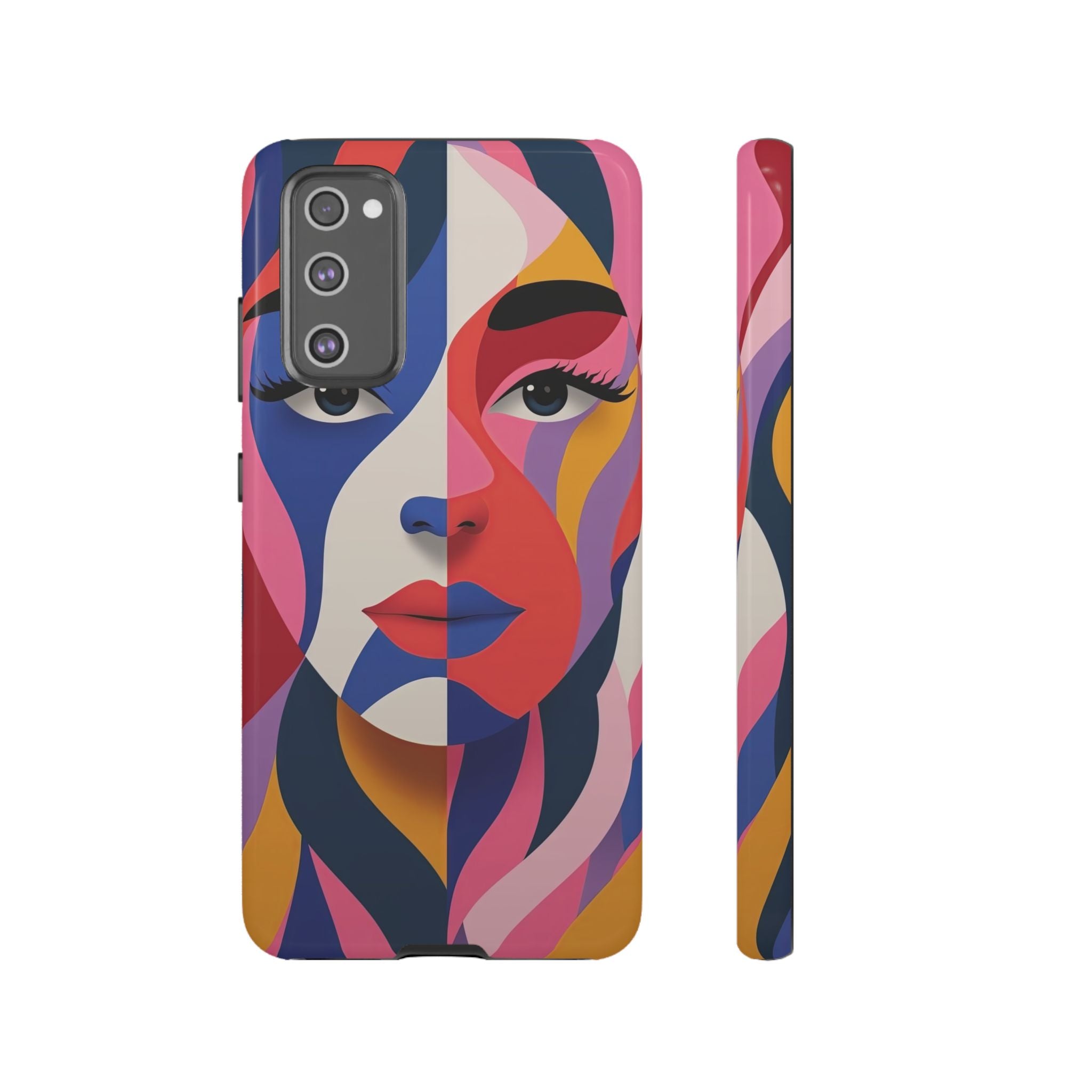 Abstract Colourful Face Samsung Galaxy Case | Vibrant Pop Art