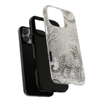 Snow Leopard iPhone Case | Winter Moon Forest Protective Phone Cover