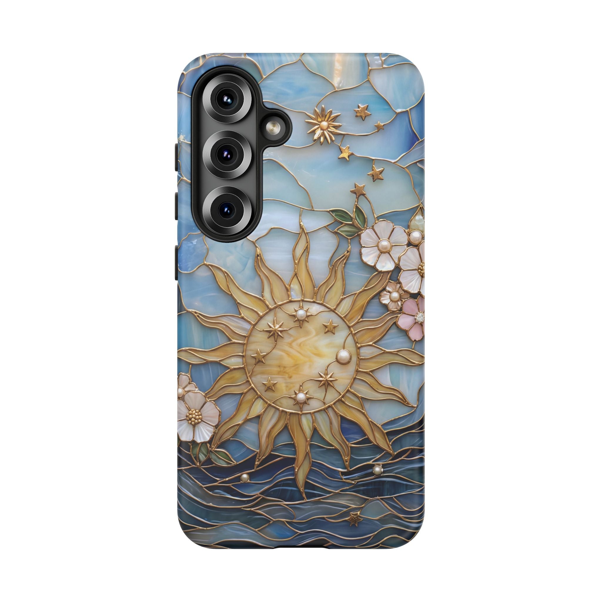 Stained Glass Floral Sun & Sea Tough Samsung Galaxy Case