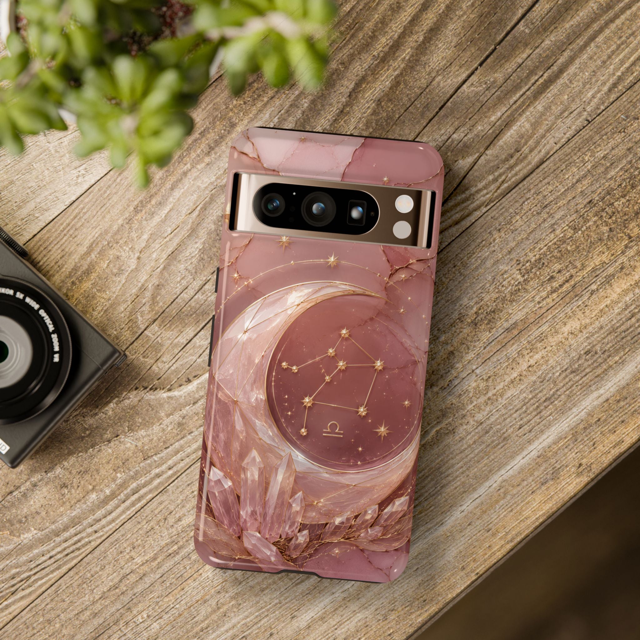 Libra Zodiac Google Pixel Phone Case | Moon Crystal Astrology Phone Case