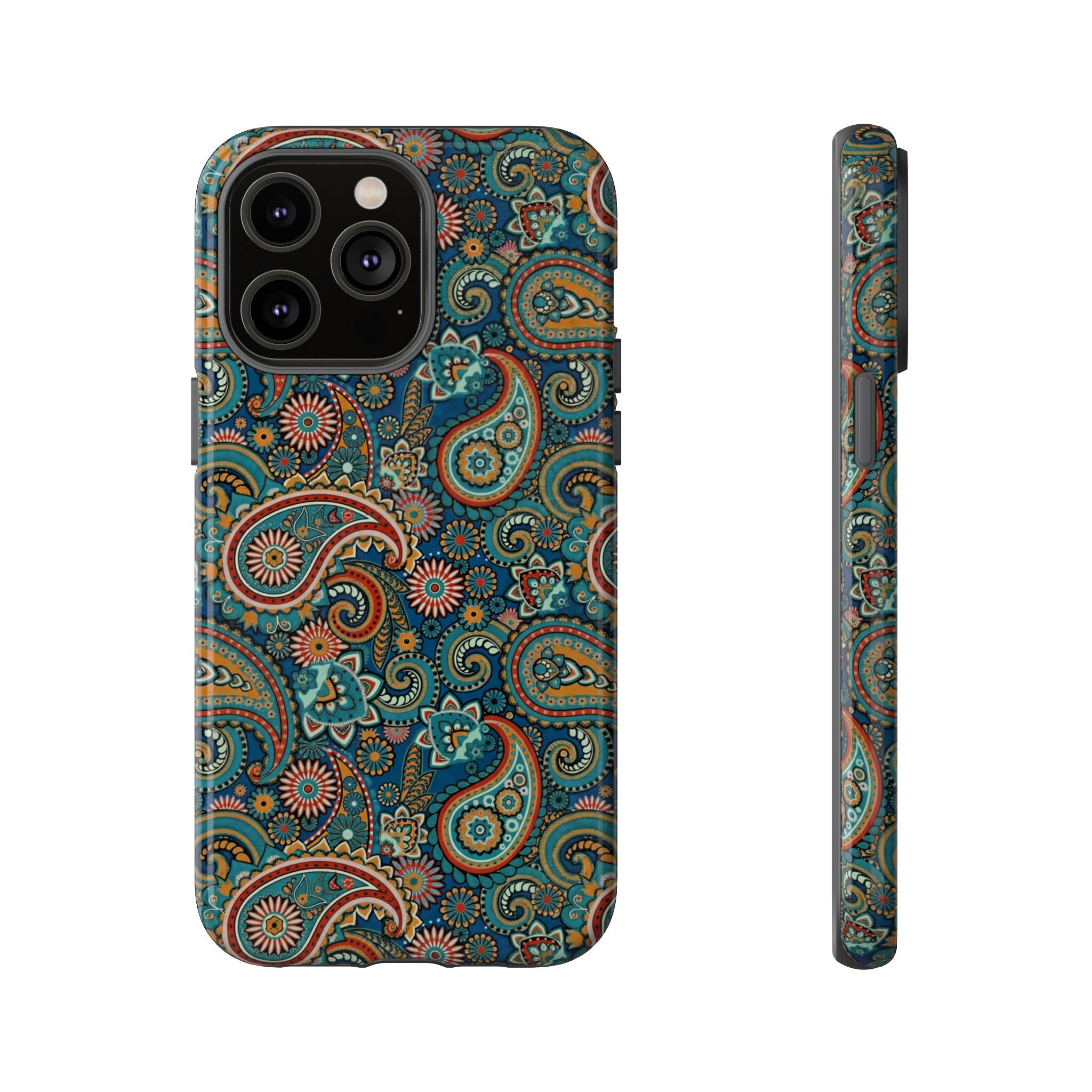 Batik Vibrant Paisley Protective Tough iPhone Case