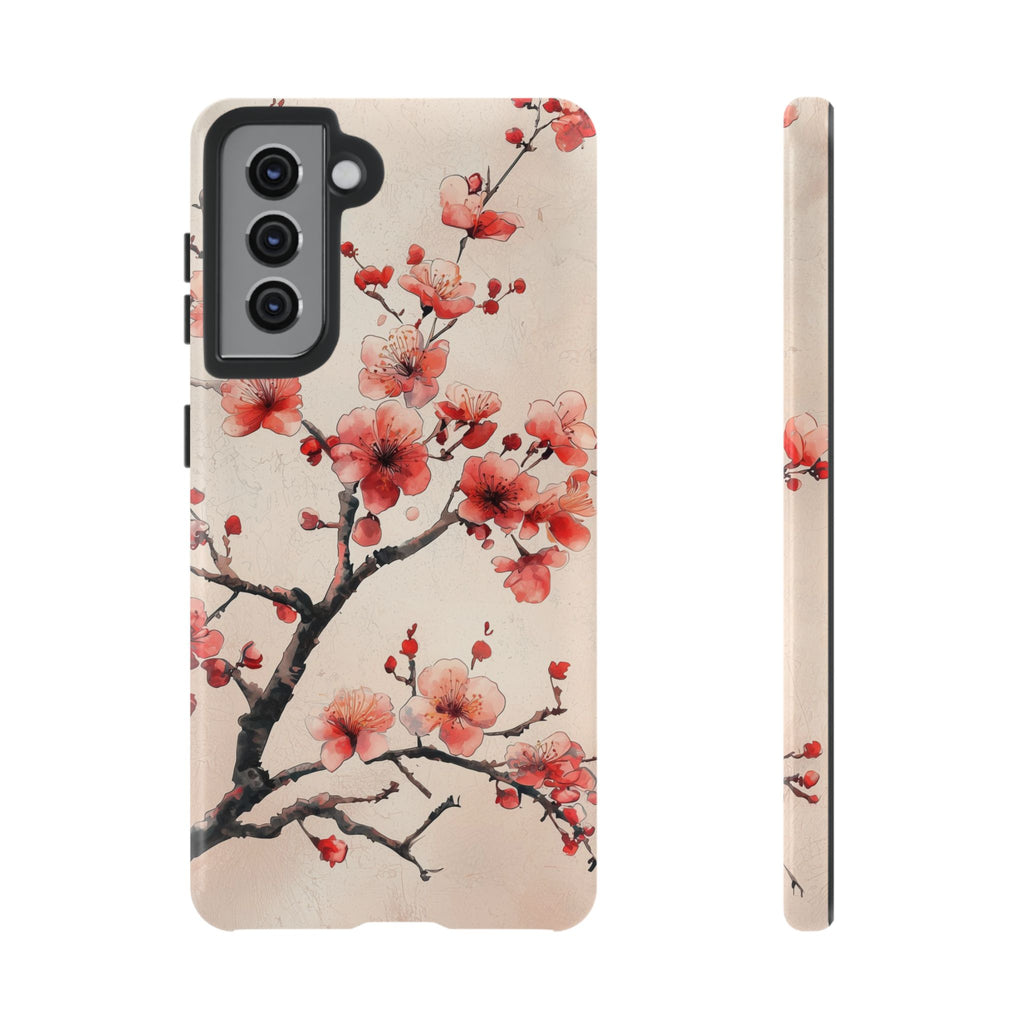 Cherry Blossom Samsung Galaxy Phone Case | Pink Blossom Branch Design