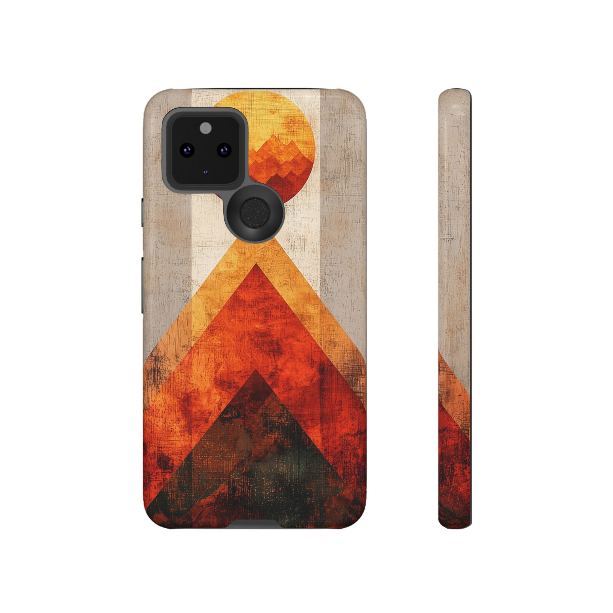 Retro Geometric Sunset Google Pixel Case