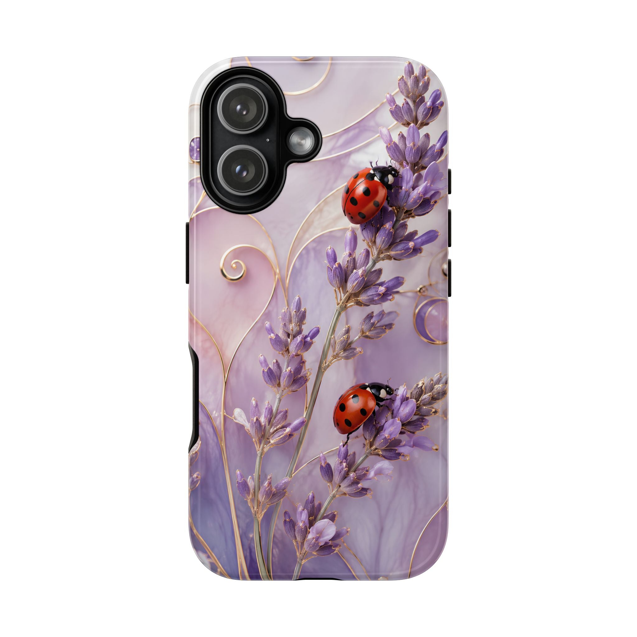 Lavender Ladybug iPhone Case | Floral iPhone Case