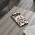 Musical Trio Illustrated Google Pixel Phone Case | Colorful Jazz Band Art Phone Cover