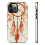 Dreamcatcher Tough iPhone Case | Watercolour Feather