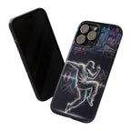 Custodia per iPhone Neon Skyline con Ballerina