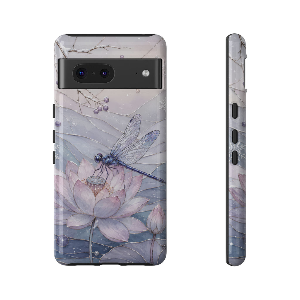 Lotus Dragonfly Google Pixel Phone Case | Water Lily Phone Case