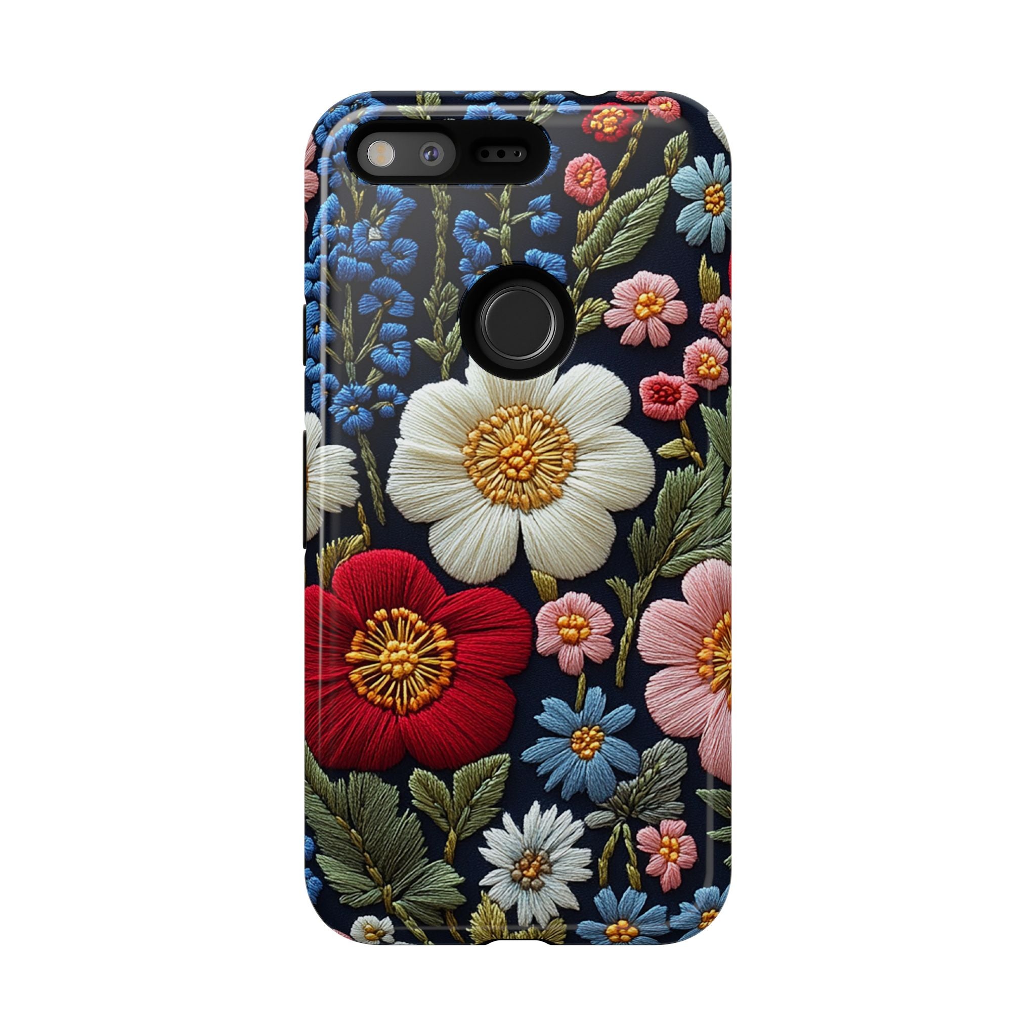Floral Embroidered Garden Google Pixel Case