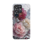 Vintage Floral Samsung Galaxy Phone Case | Peony Flower Phone Case