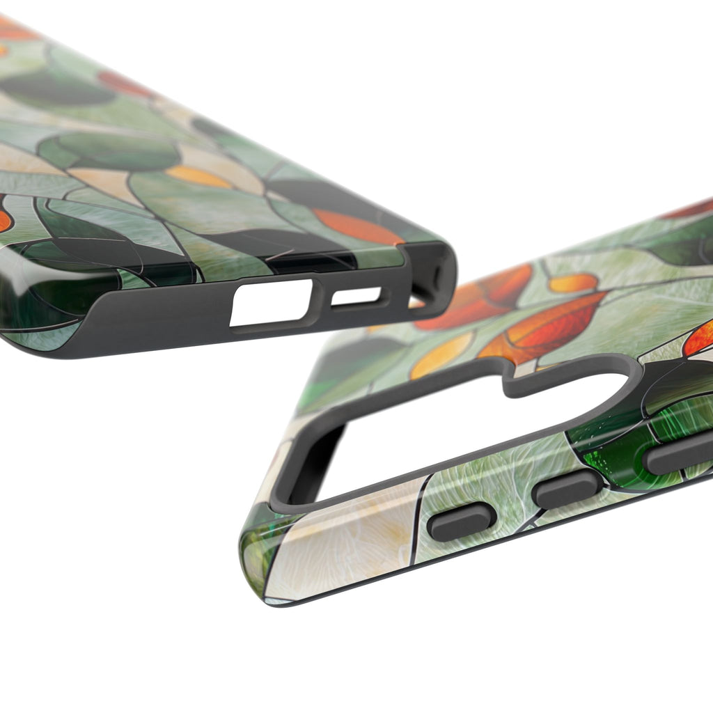 Autumn Stained Glass Leaf Samsung Galaxy Case