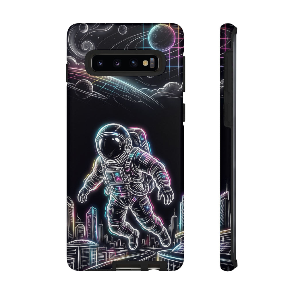 Space Explorer Astronaut Neon Samsung Galaxy Phone Case