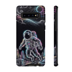 Space Explorer Astronaut Neon Samsung Galaxy Phone Case