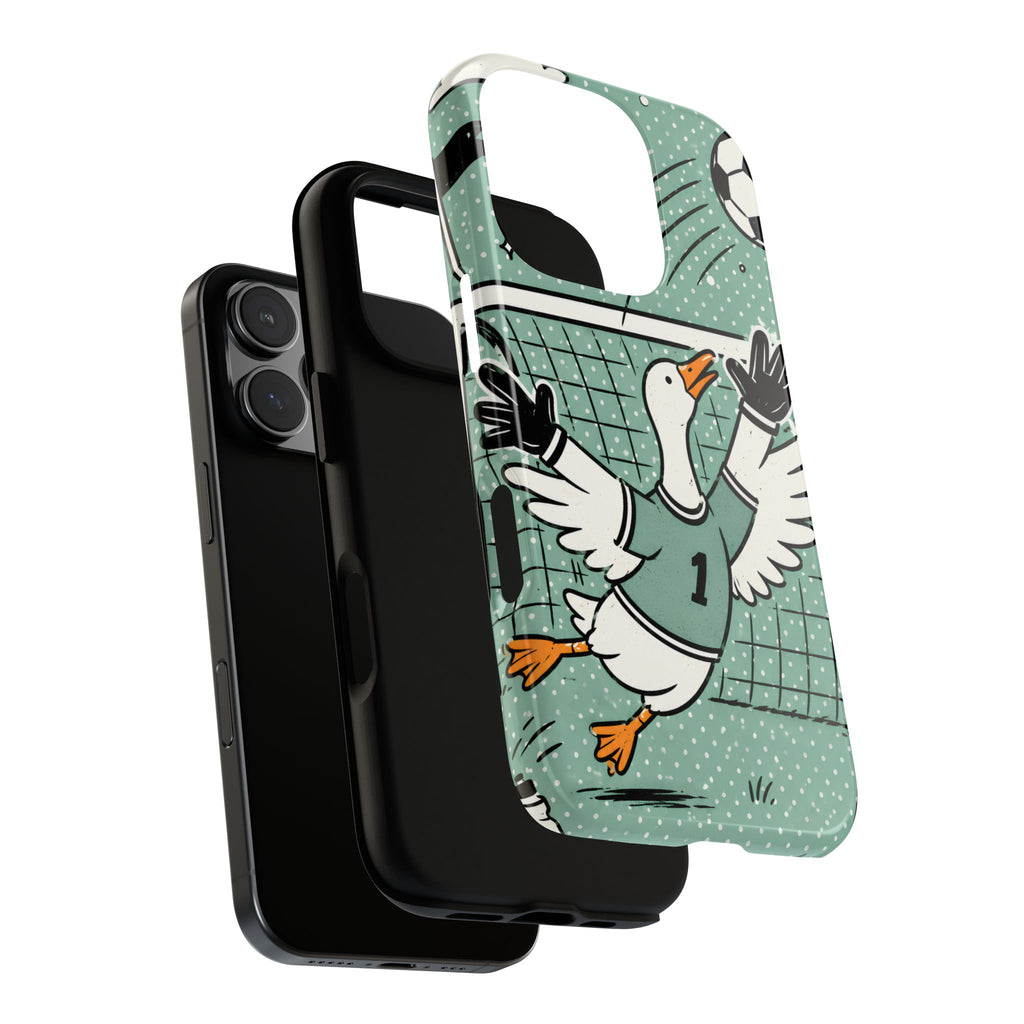 Goalkeeper Goose iPhone Case | Funny Soccer Bird Cover