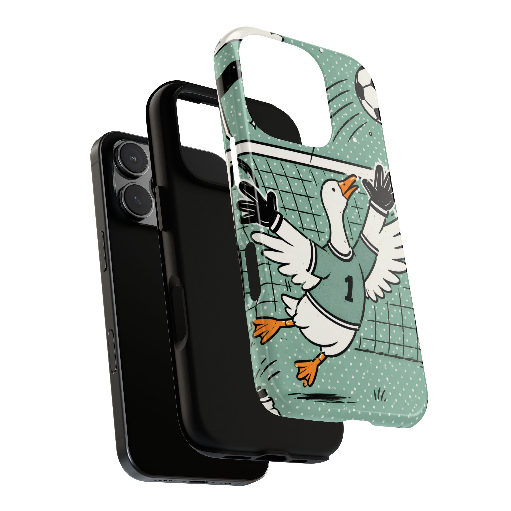 Goalkeeper Goose iPhone Case | Funny Soccer Bird Cover