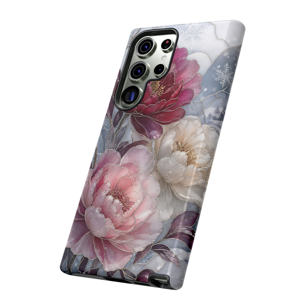 Vintage Floral Samsung Galaxy Phone Case | Peony Flower Phone Case