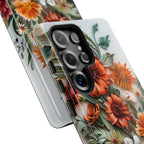 Floral Quilling Tough Samsung Galaxy Case — Orange Daisy