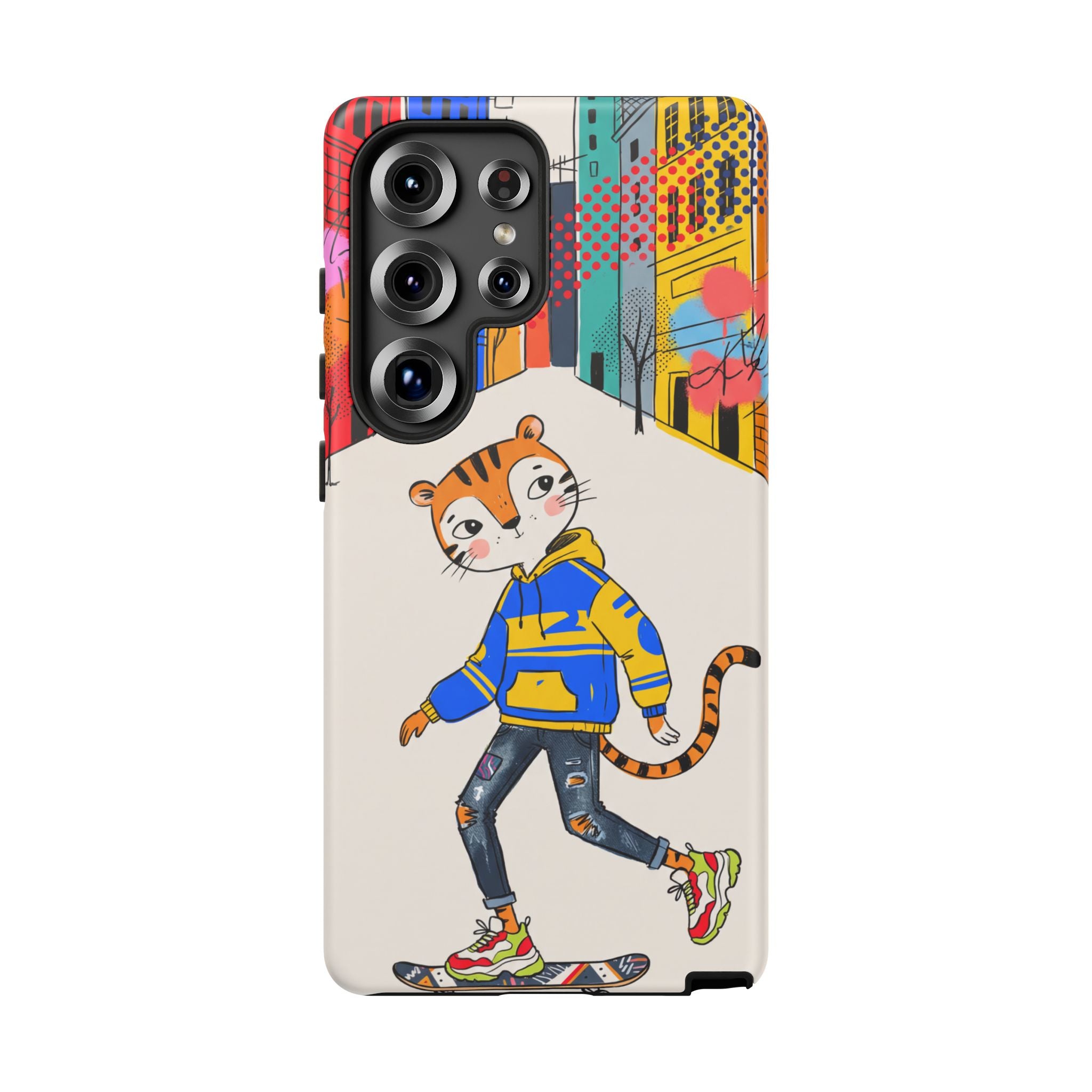 Skater Tiger Samsung Galaxy Phone Case