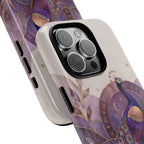 Purple Peacock iPhone Case | Celestial Peacock iPhone Case