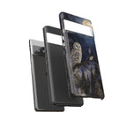 Owl Moon Google Pixel Phone Case | Woodland Forest Night Art