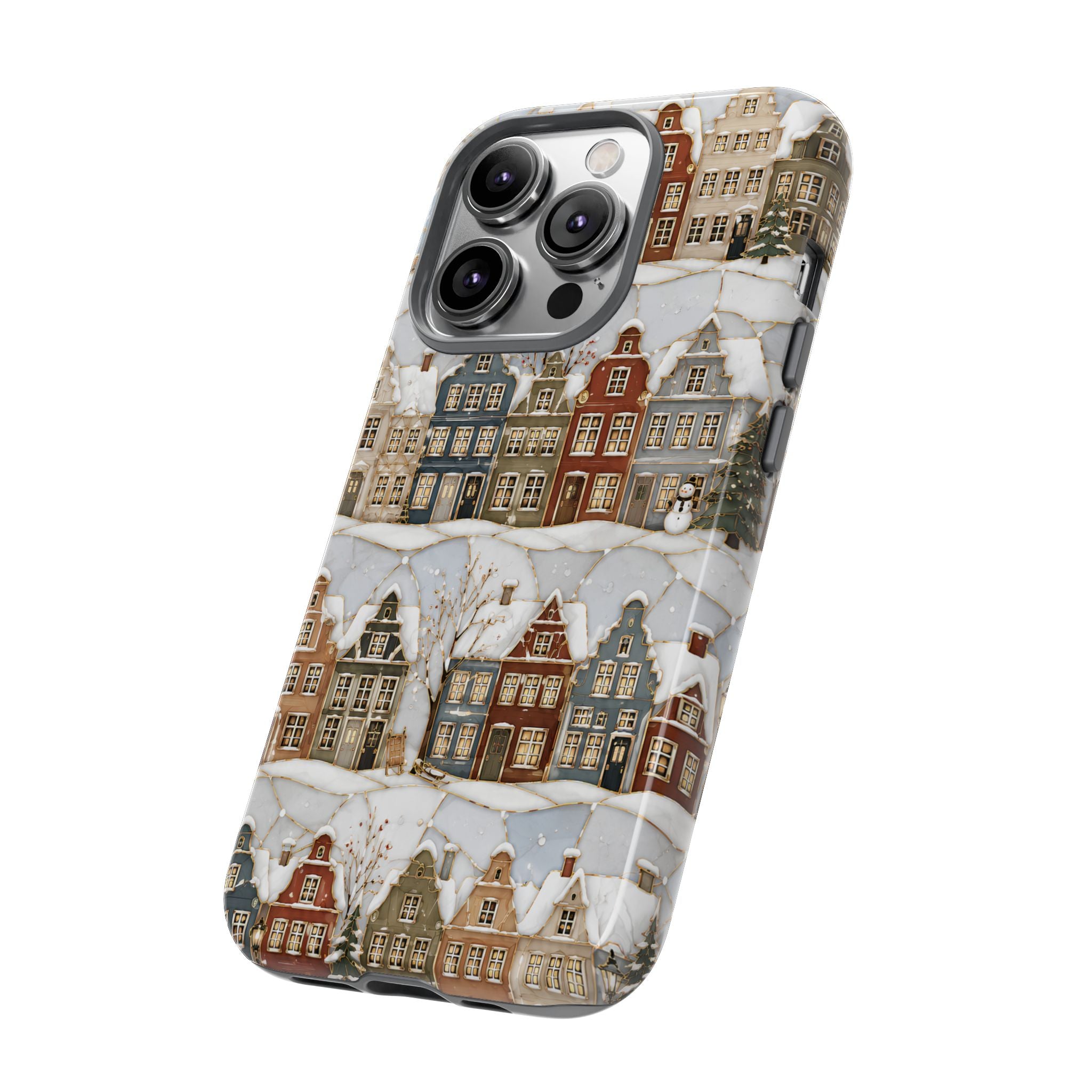 Winter Village iPhone Case | Snowy Town iPhone Case