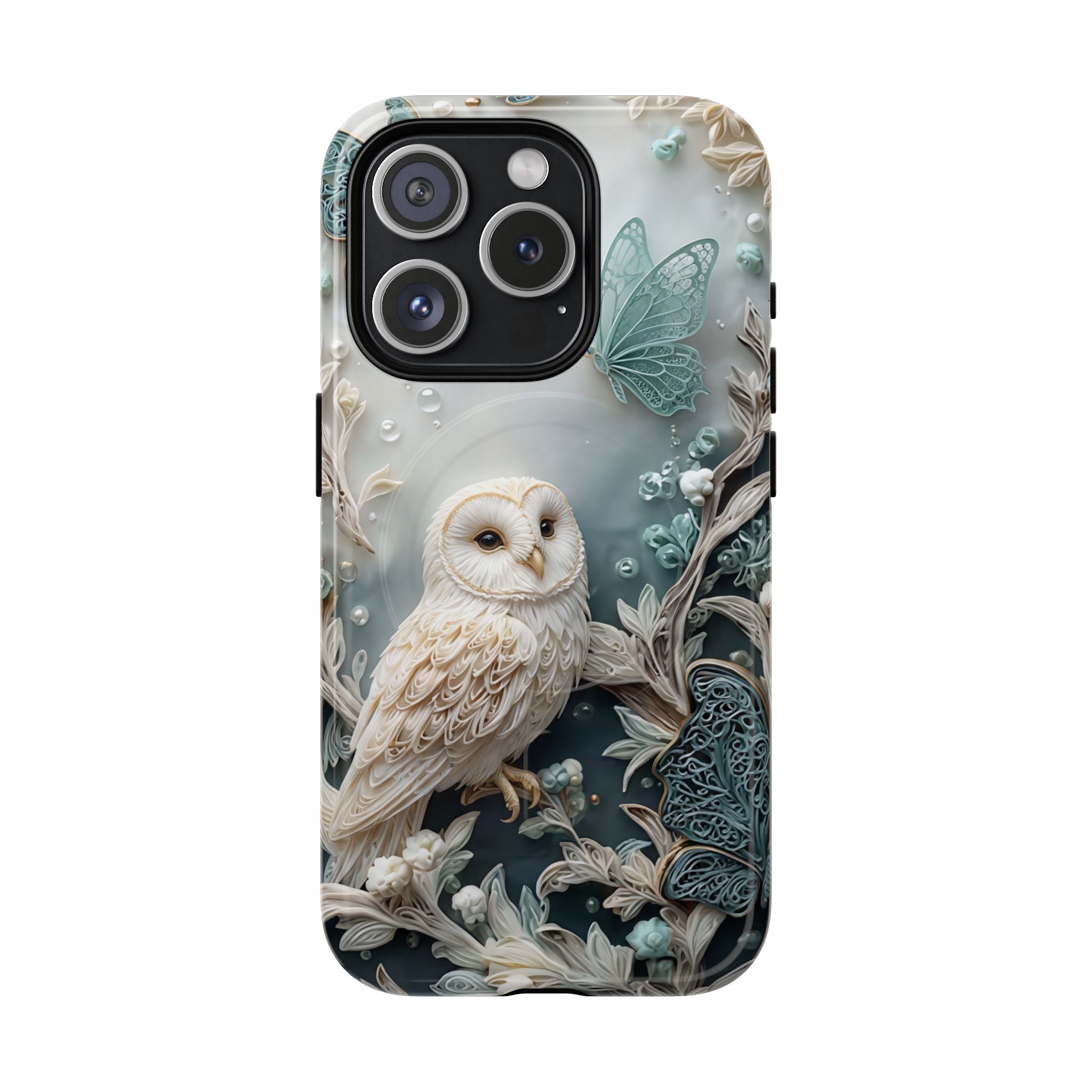 Barn Owl Floral MagSafe Phone Case