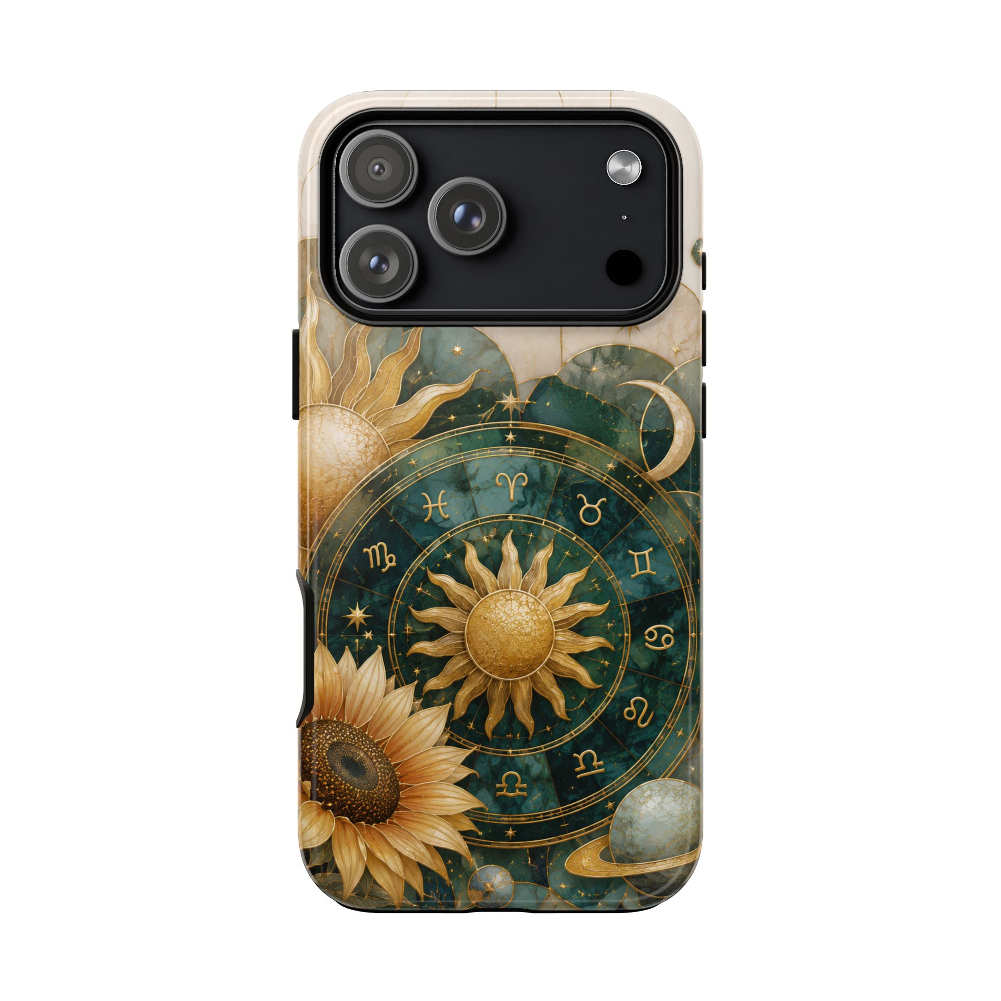 Celestial Sun iPhone Case | Zodiac Wheel iPhone Case