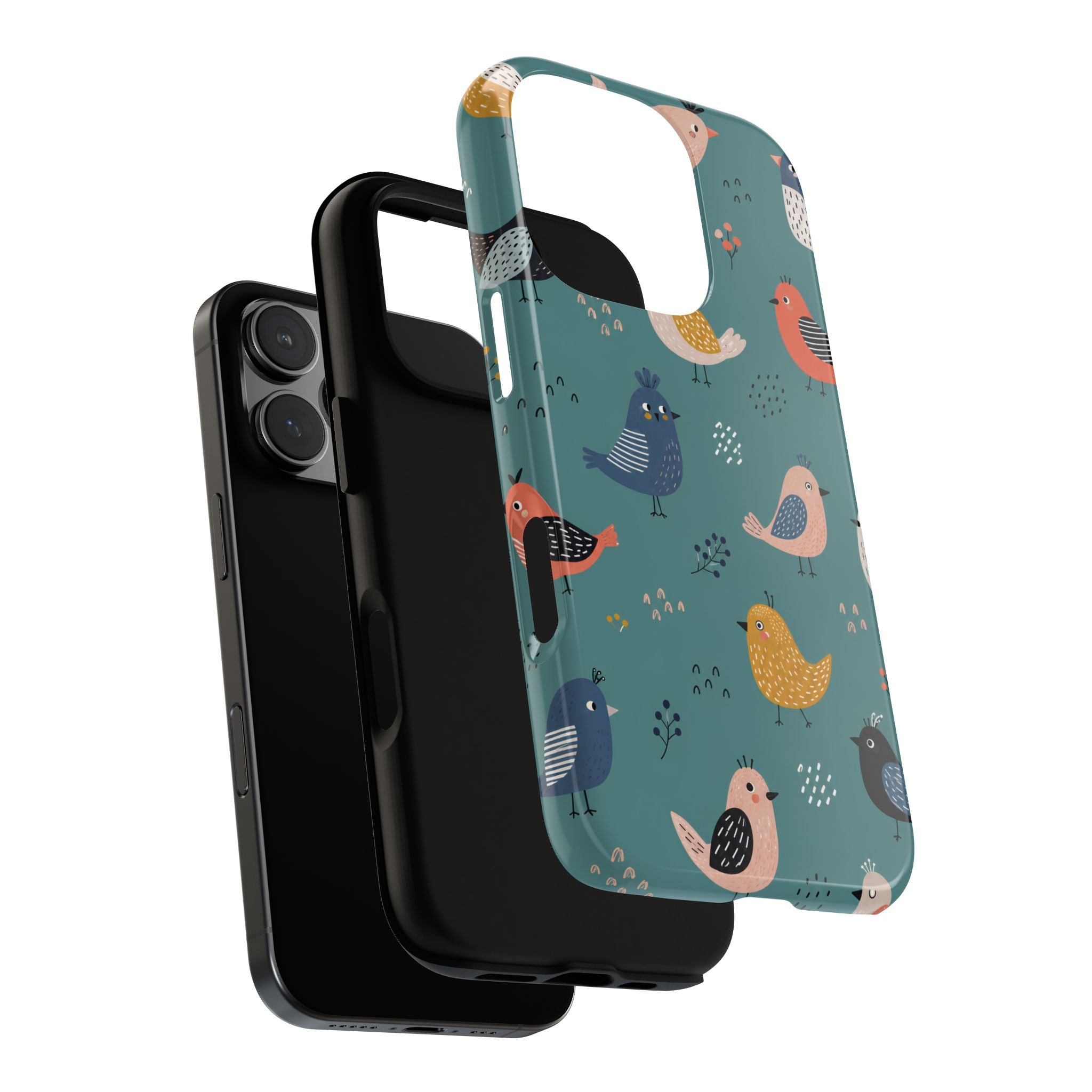 Colorful Bird iPhone Case | Cute Bird Pattern Cover