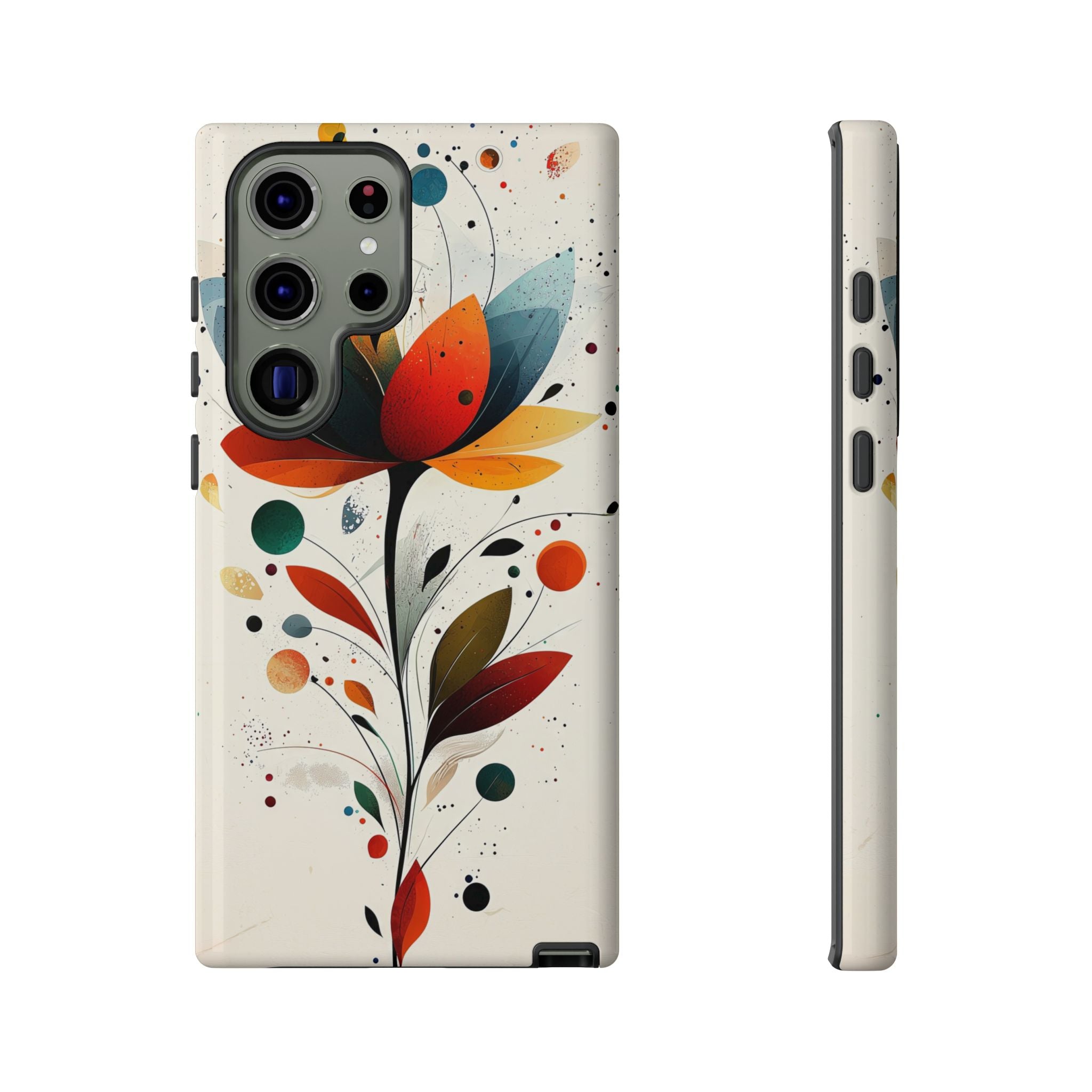 Floral Art Samsung Galaxy Case | Colourful Abstract Bloom