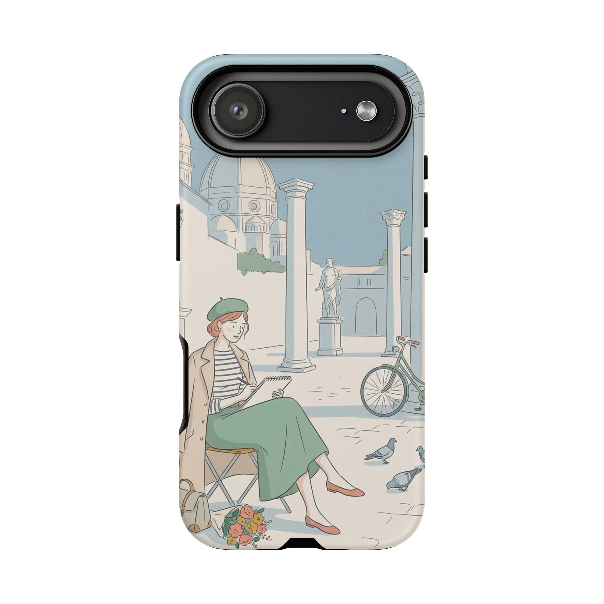 Florence Art Aesthetic iPhone Case | Renaissance Italy Travel Illustration