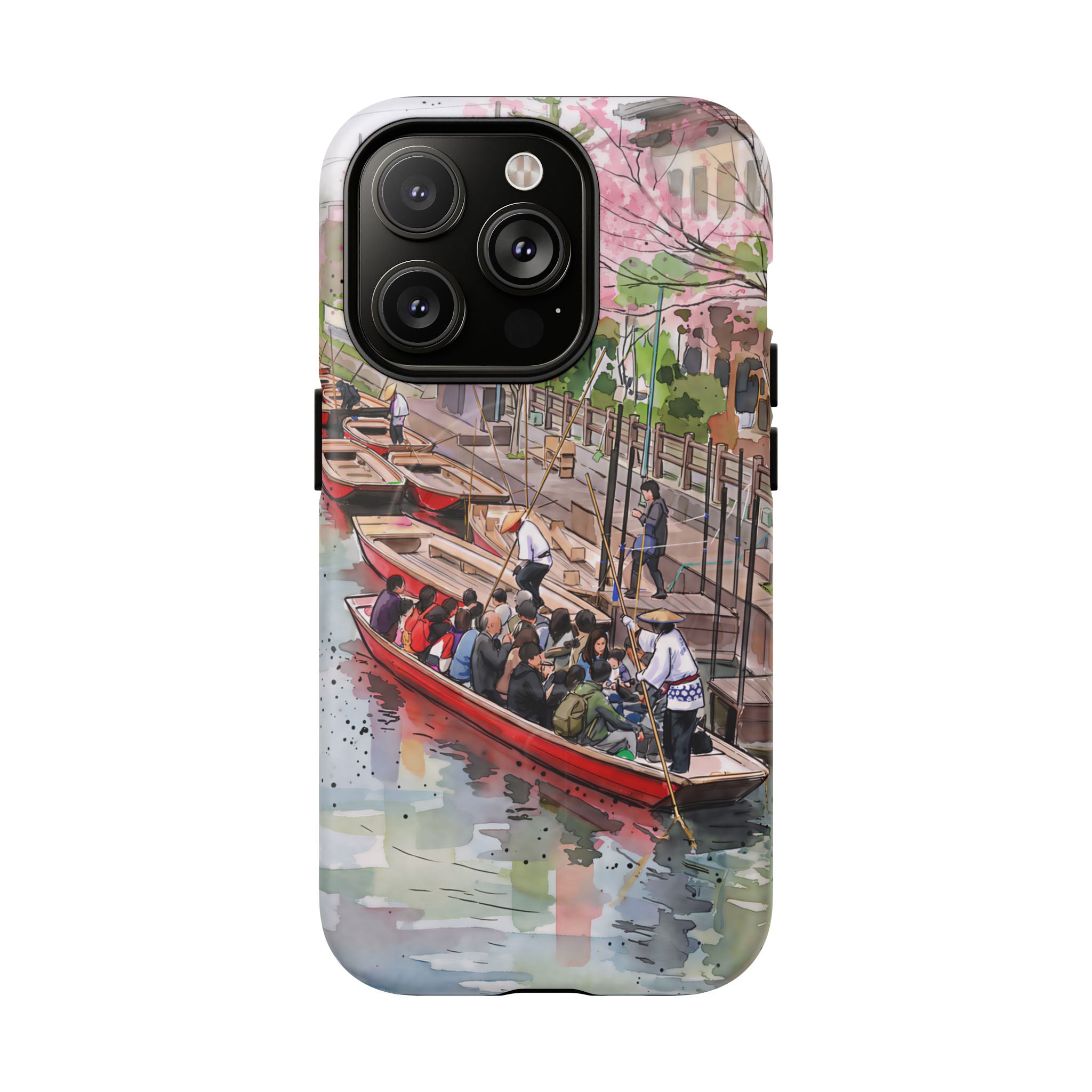 Japan Canal Boat Serenity | Art MagSafe iPhone Case