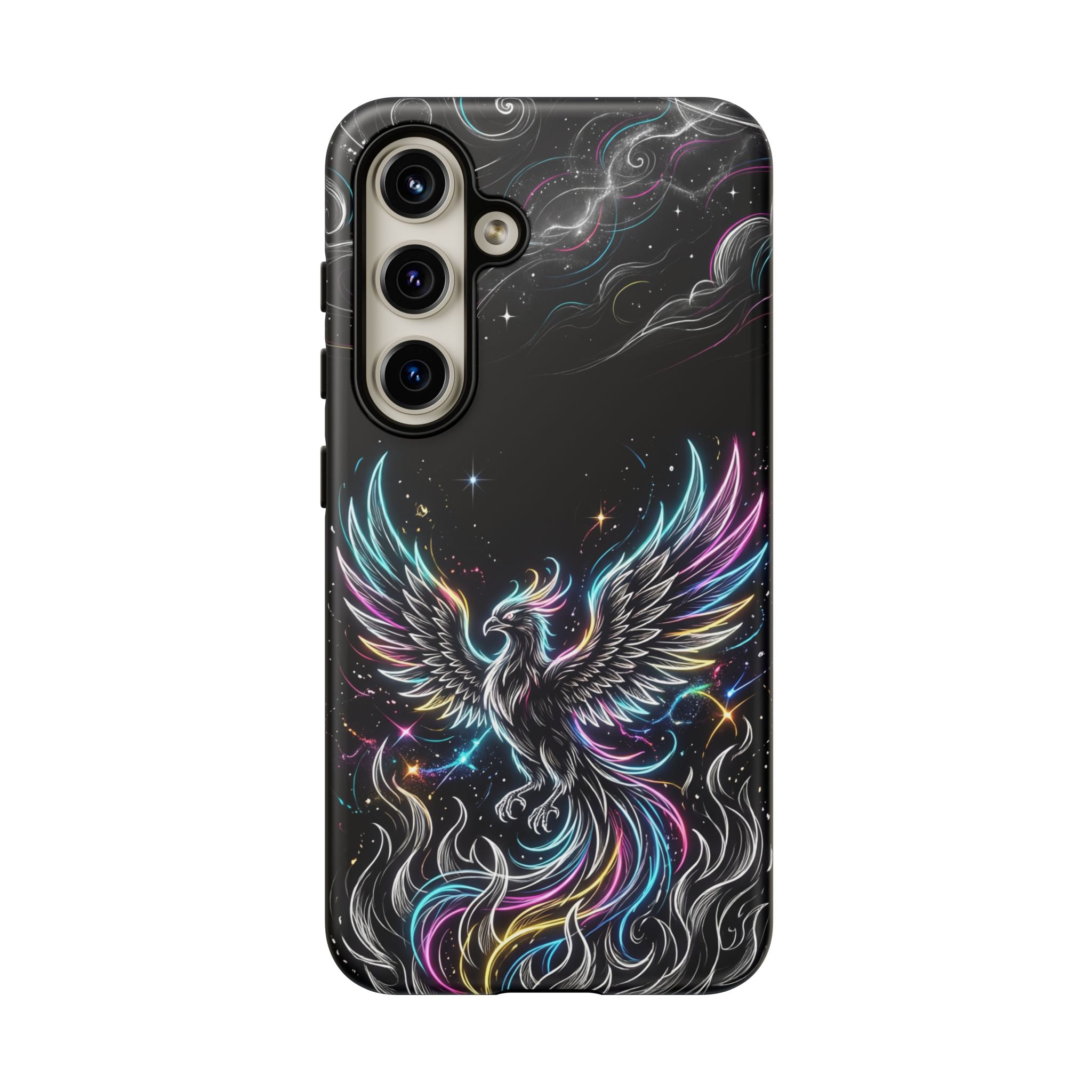 Colorful Neon Phoenix Tough Samsung Galaxy Phone Case