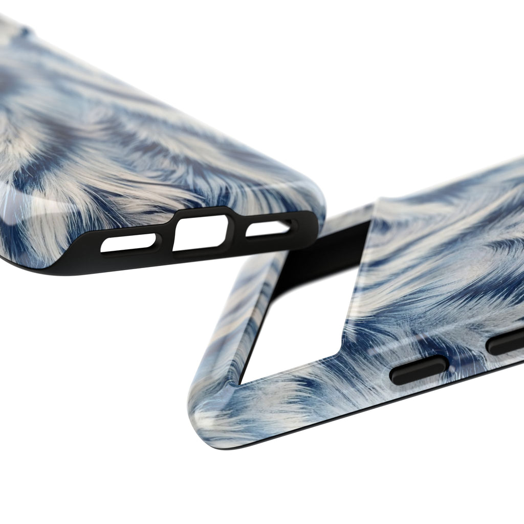 Blue Faux Fur Texture Protective Tough Google Pixel Case