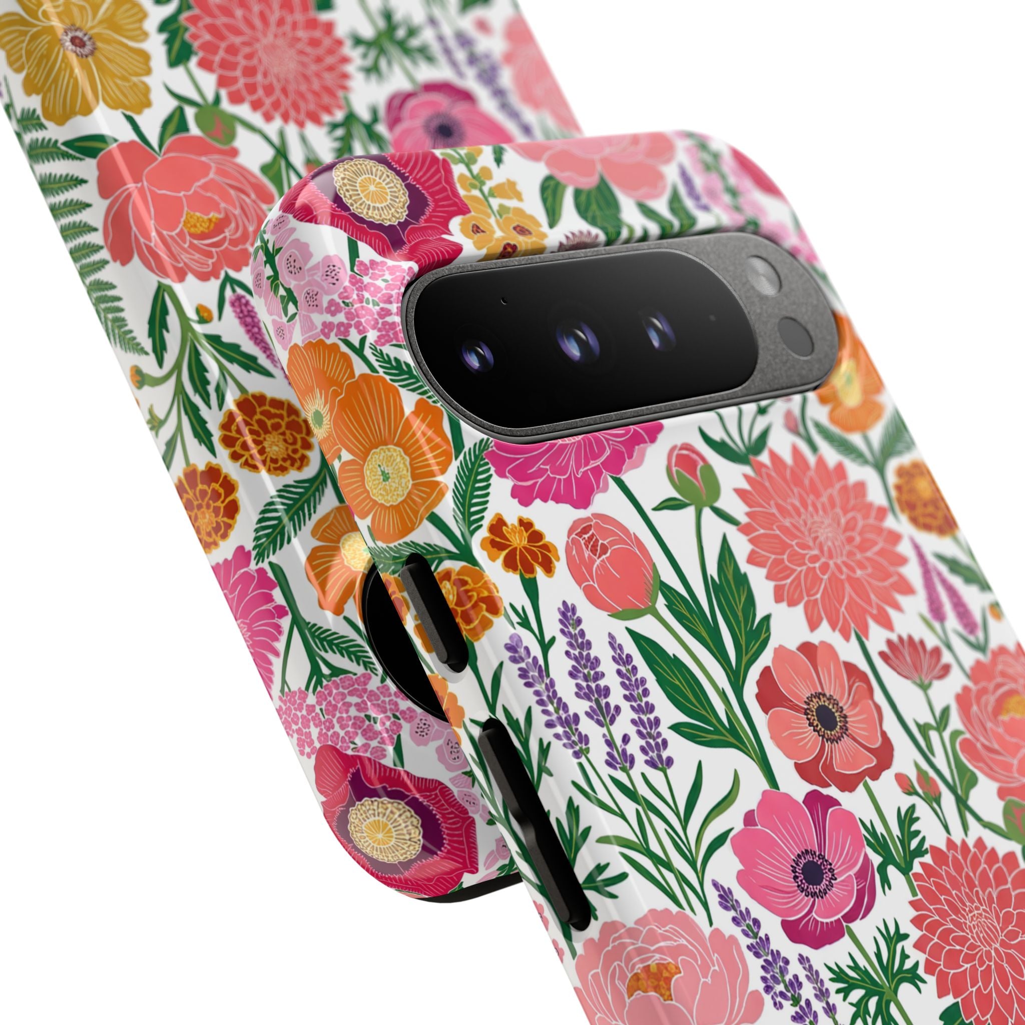 Floral Tough Google Pixel Phone Case | Colorful Garden Print Protective Cover
