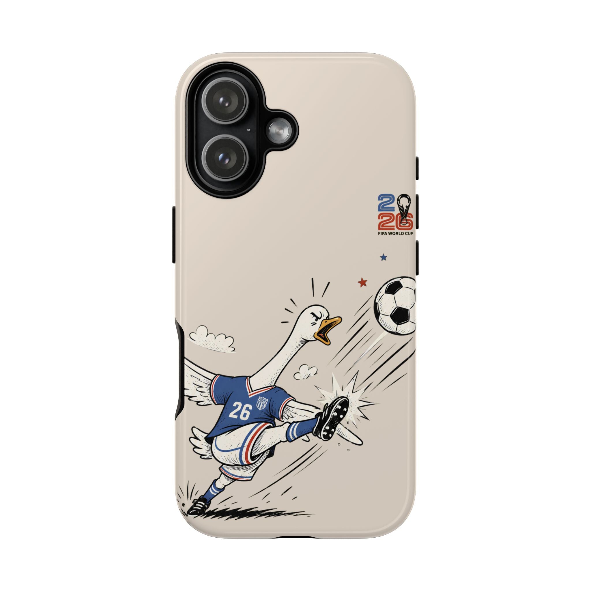Soccer Goose iPhone Case | Funny Sports Bird Cover
