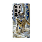Wolf in Snow Samsung Galaxy Case — Rugged Wildlife