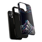 Mount Everest Neon iPhone Case | Dark Cosmic Climber Protective Cover
