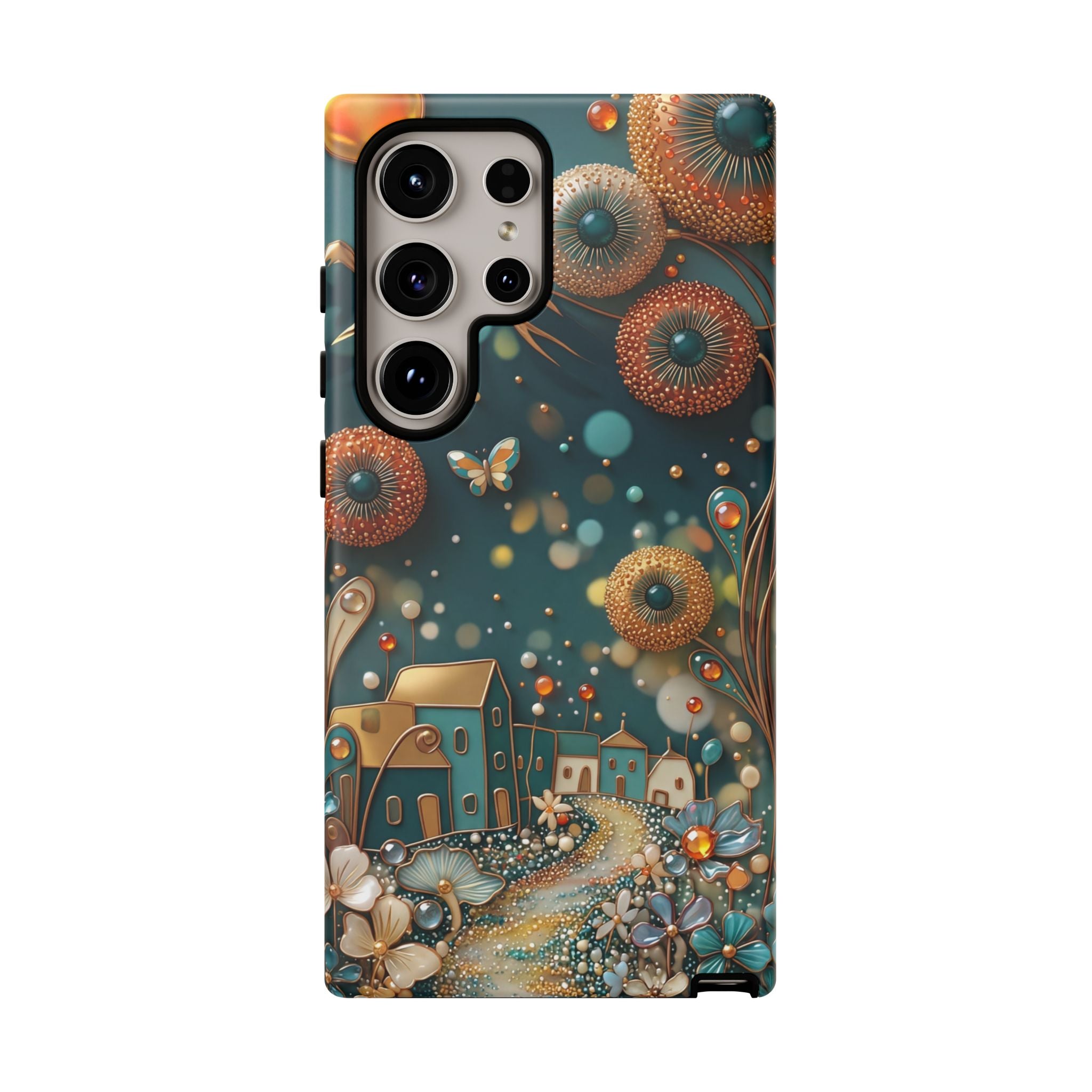 Whimsical Night Village Samsung Galaxy Case