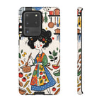 Whimsical Chef Kitchen Illustration Samsung Galaxy Phone Case