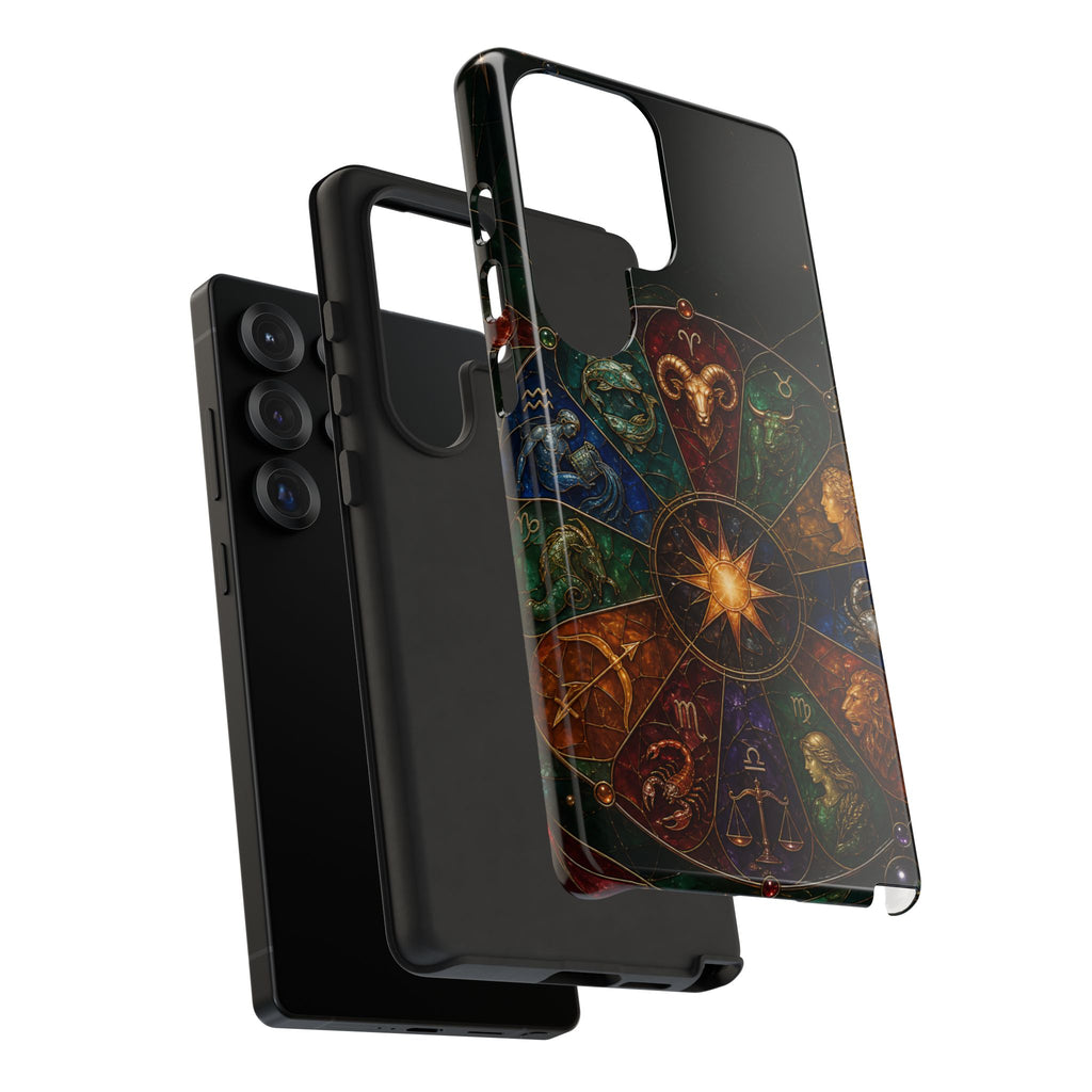 Zodiac Wheel Samsung Galaxy Phone Case | Celestial Astrology Phone Case