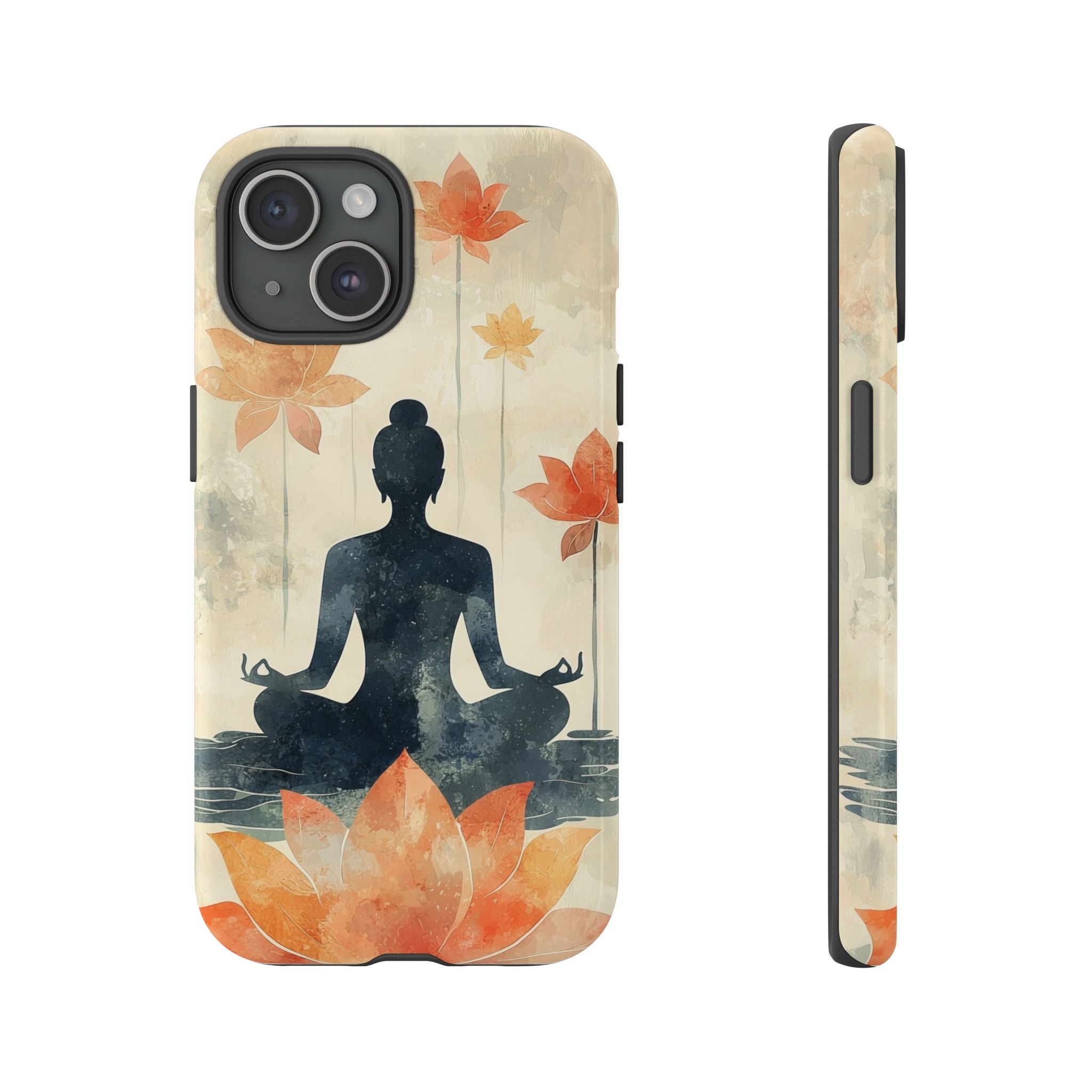 Yoga Lotus iPhone Case | Meditative Silhouette
