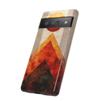 Retro Geometric Sunset Google Pixel Case